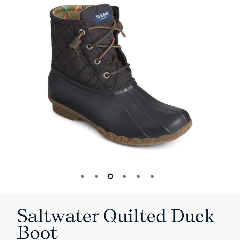 Sperry saltwater quilted duck boot